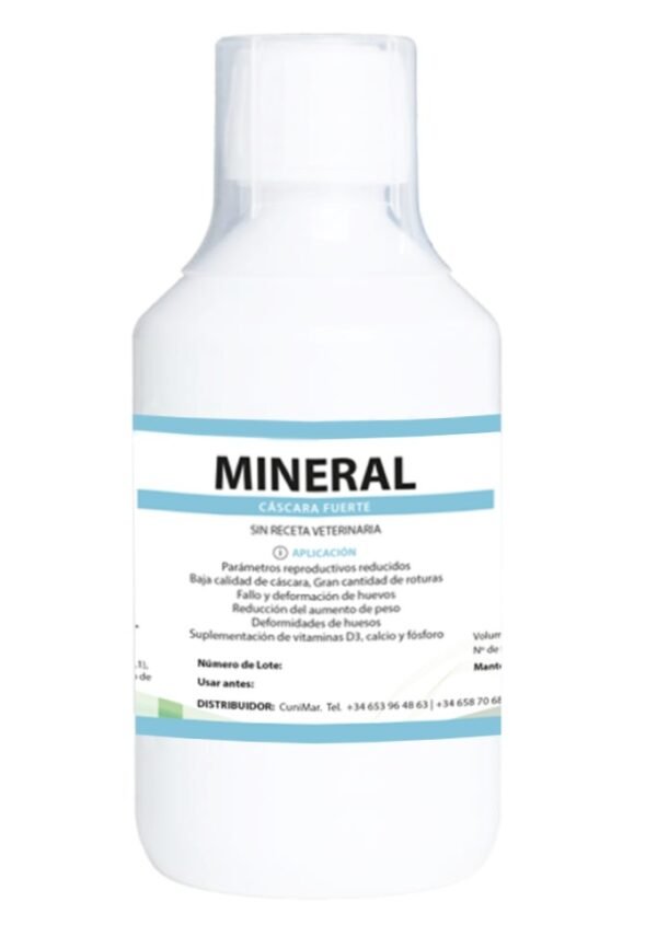 MINERAL AVES 250 ml cascara fuerte y eclosion exitosa