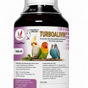 TURBOALIVIR AVES EXOTICAS 100ml prevención de enfermedades infecciosas