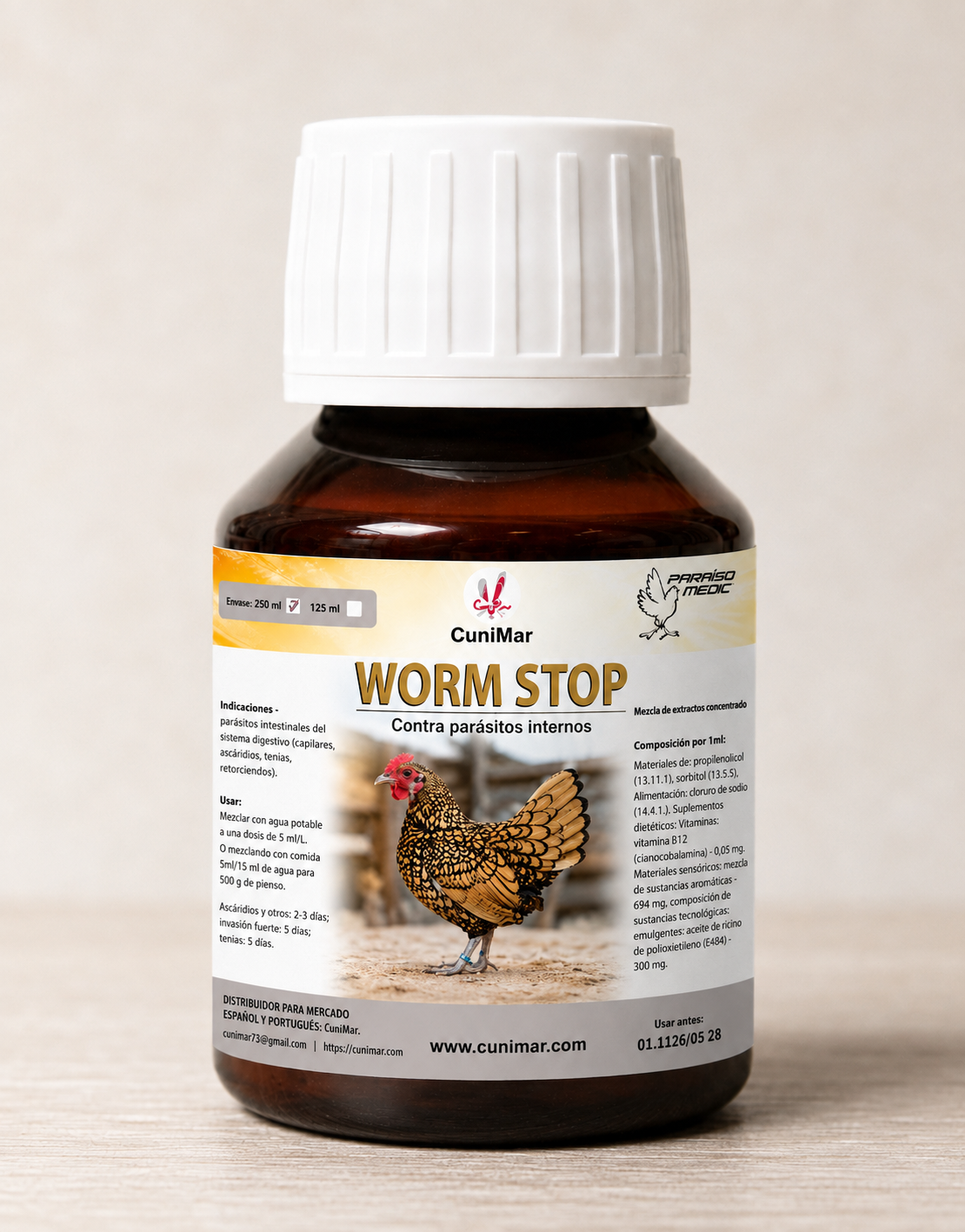 WORMSTOP AVES DE CORRAL