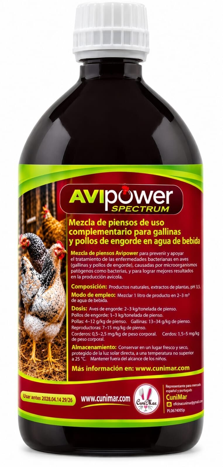 AviPower SPECTRUM PHYTOBIOTIC para pollos de engorde 1L